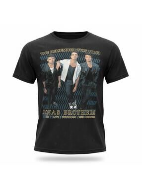 Jonas Brothers Remember This Tour 2021 Black Small T-Shirt